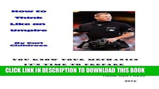 [PDF] How to Think Like an Umpire Full Collection