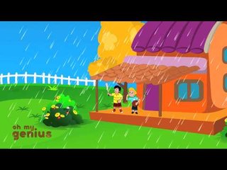 Nursery Rhymes From Oh My Genius - Rain Rain go Away Nursery Rhyme with Lyrics