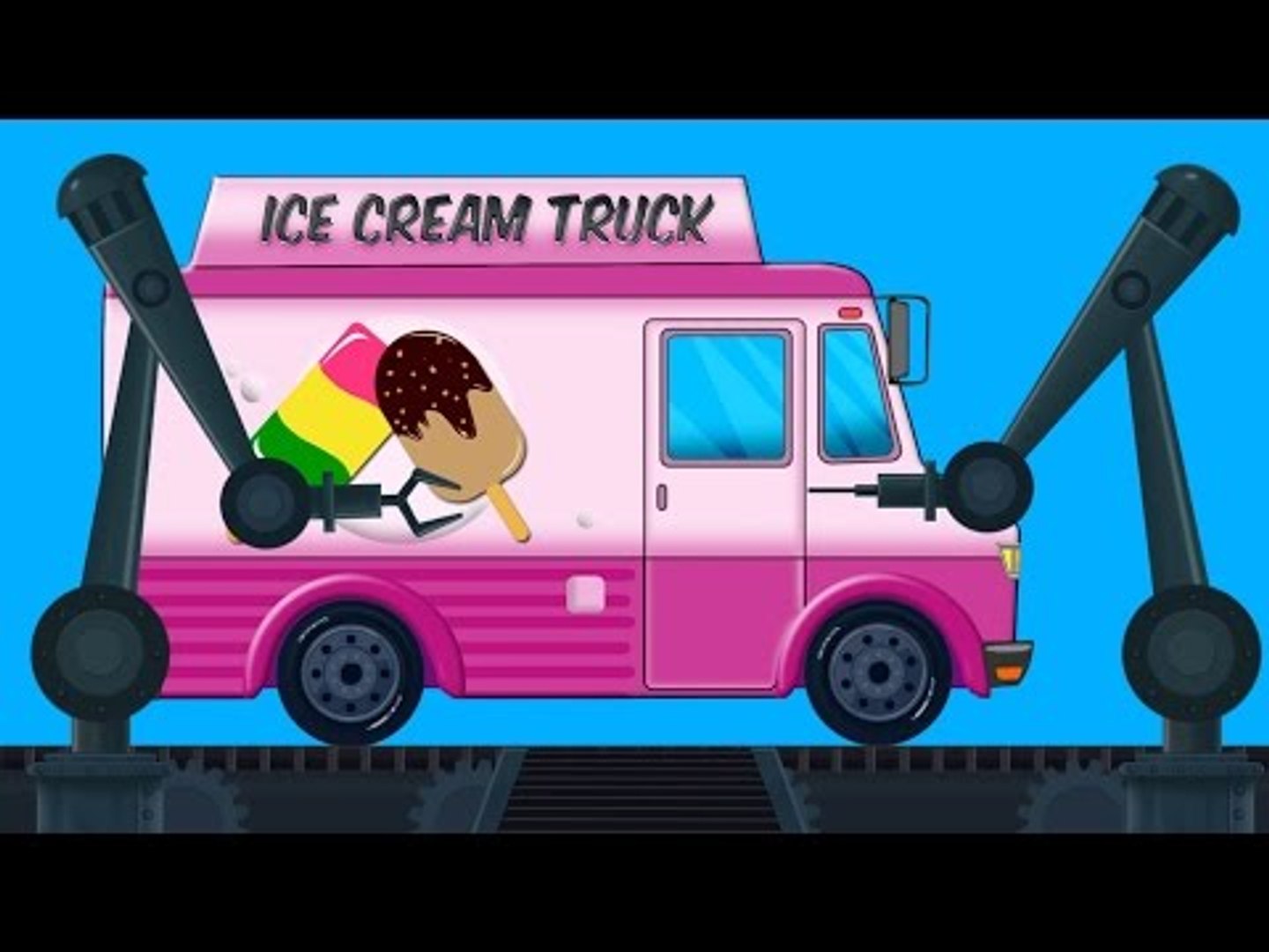⁣Ice Cream Van | Car Garage | Robots | Mechanical garage
