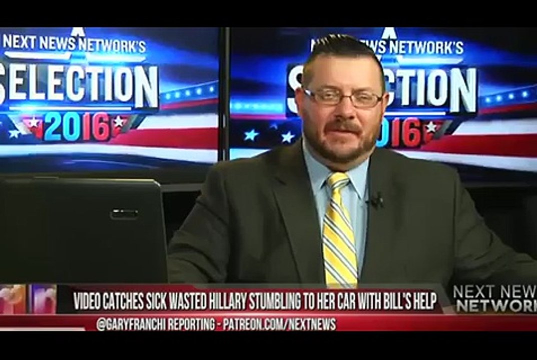 VIDEO CATCHES SICK WASTED HILLARY STUMBLING TO HER CAR WITH BILL-S HELP