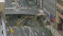 Sinkhole opens in Japan