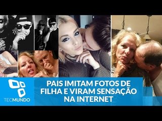 Pais imitam fotos de filha com namorado e viram sensação na internet