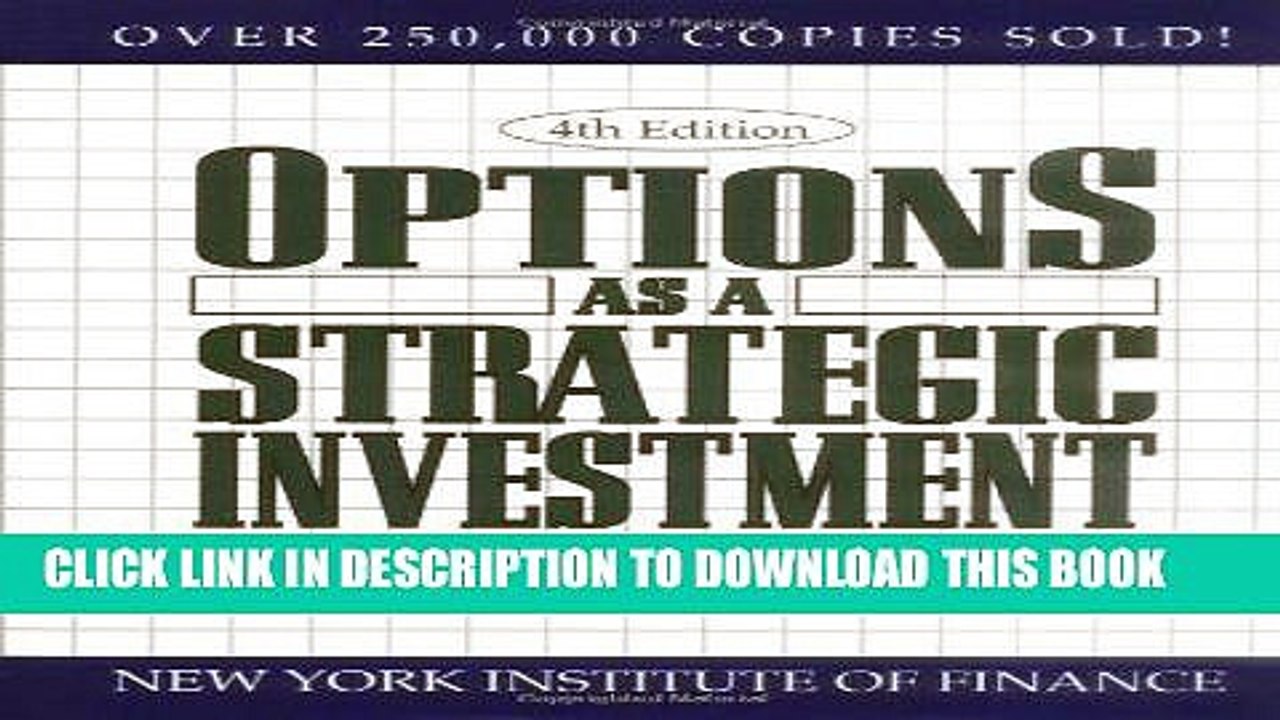 [PDF] FREE Options as a Strategic Investment [Download] Online