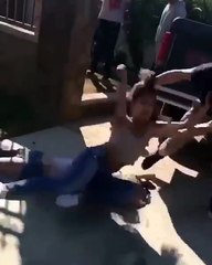 Pelea Entre Una Mujer Y Un Hombre