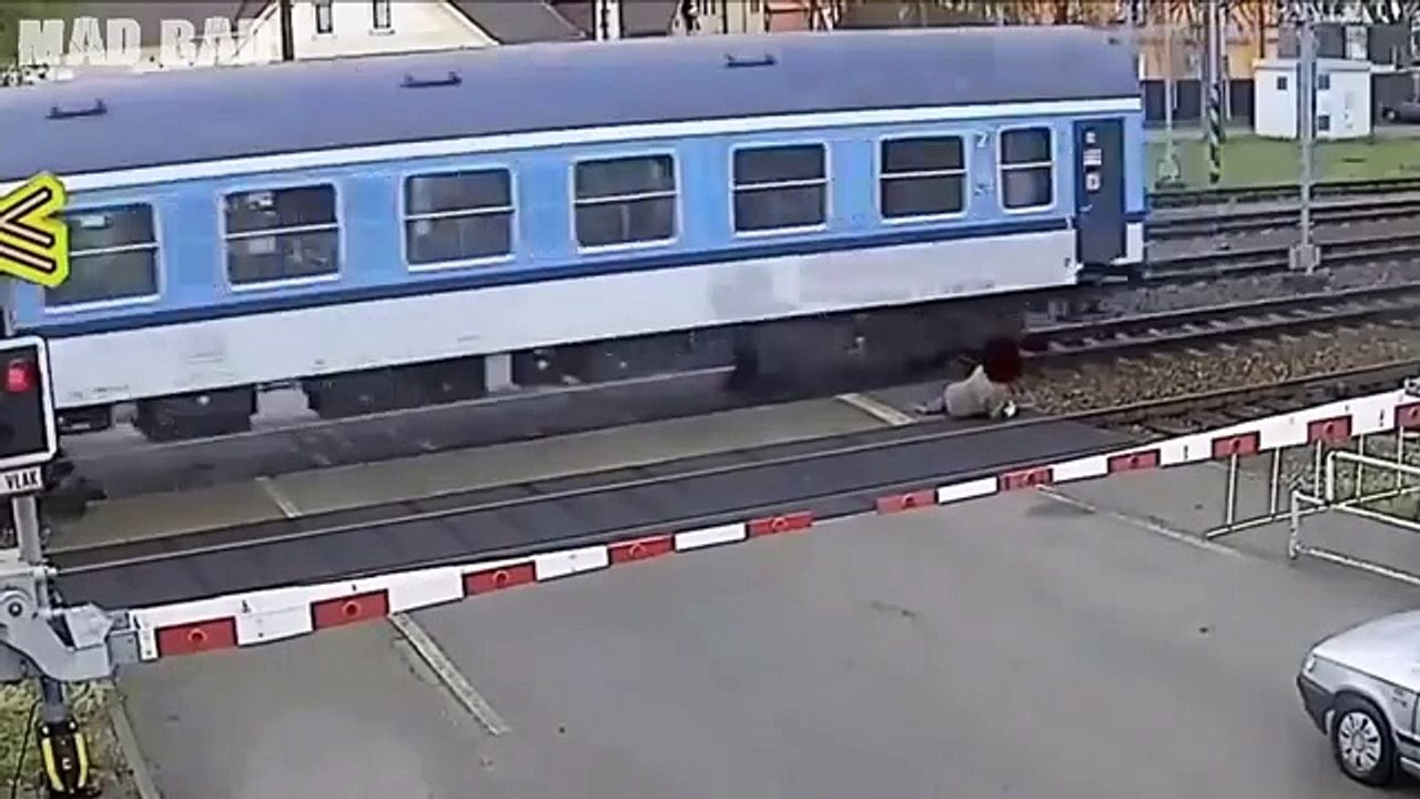 People Almost Getting Hit by a Train Compilation [new]