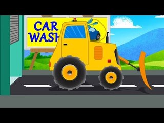 Bulldozer Car Wash | Construction Vehicle | Car Wash