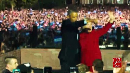 Hillary Clinton's last Election Campaign in Philadelphia 8-11-2016 - 92NewsHD