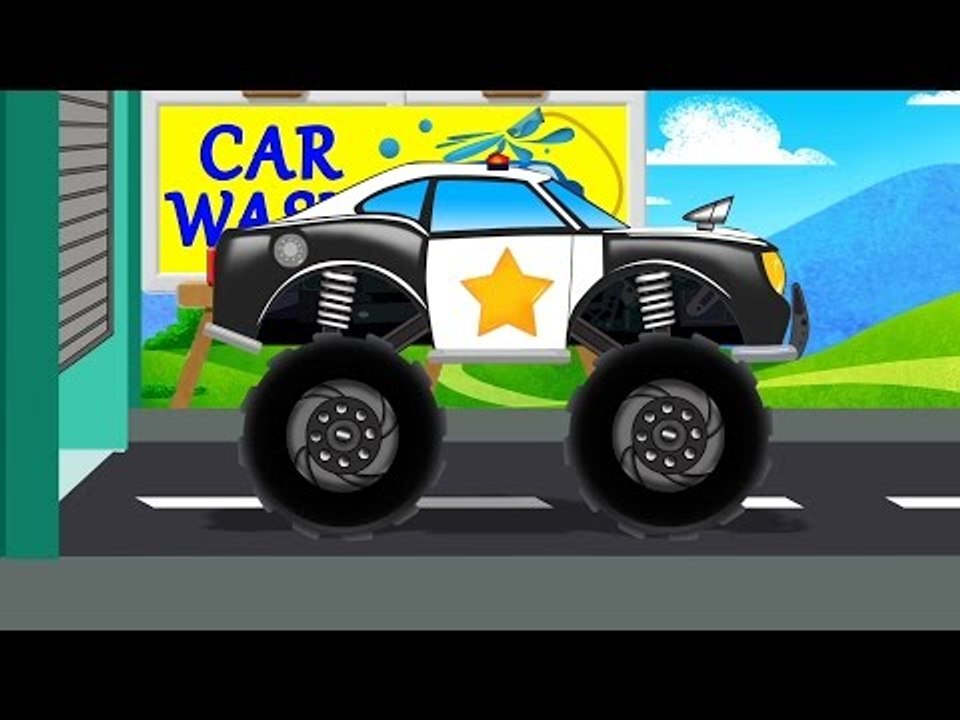 police-monster-truck-car-wash-car-wash-game-video-dailymotion