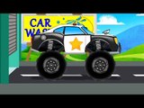 Police Monster Truck Car Wash | Car Wash Game