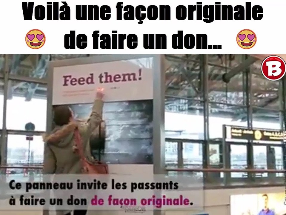 Voilà une façon originale de faire un don