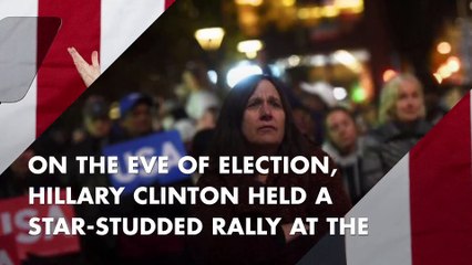 Hillary Clinton holds star-studded rally at Independence Hall