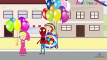 Spiderman and Masha Fly With Balloons Funny! Spiderman Superman Frozen elsa Superheroes In Real Life