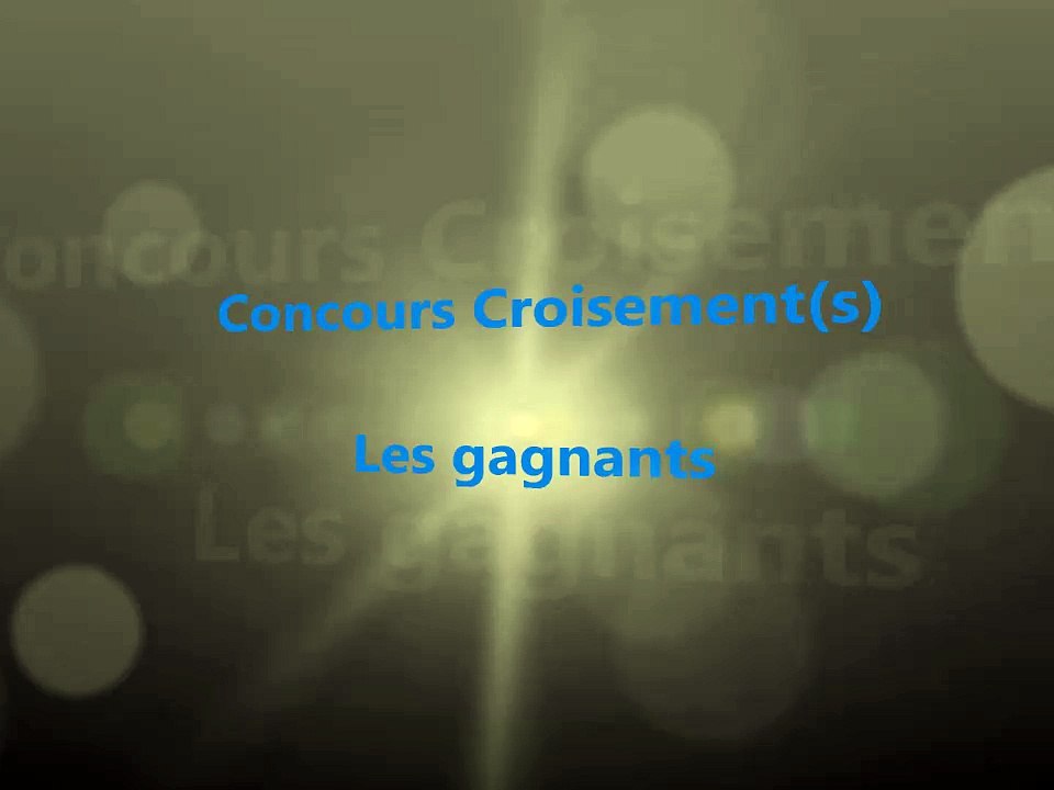 Gagnants du concours "Croisement(s) de PhotoMenton