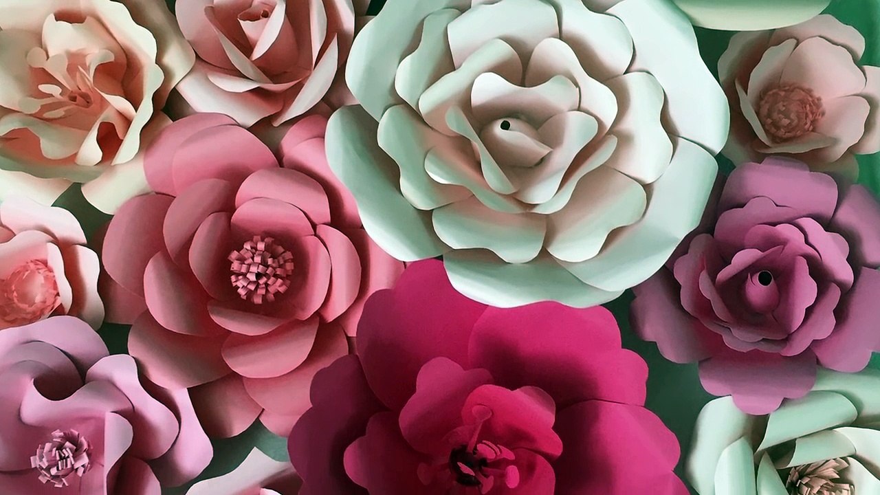 Paper Flower Backdrop