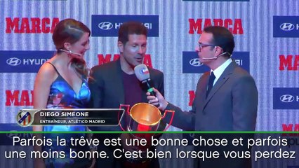 Atl Madrid - Simeone : "Quand vous perdez, la trêve est une bonne chose"