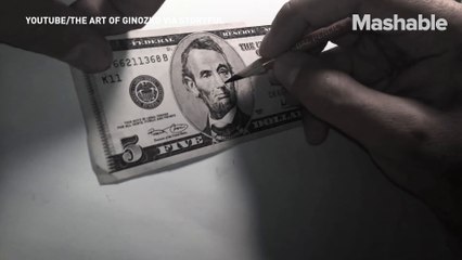Watch an artist turn typical cash into the $5 ‘Bill’ Murray