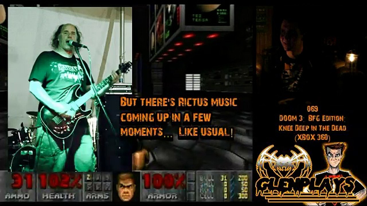 Glenplays:  Doom 3:  BFG Edition:  Knee Deep In The Dead (XBOX 360)