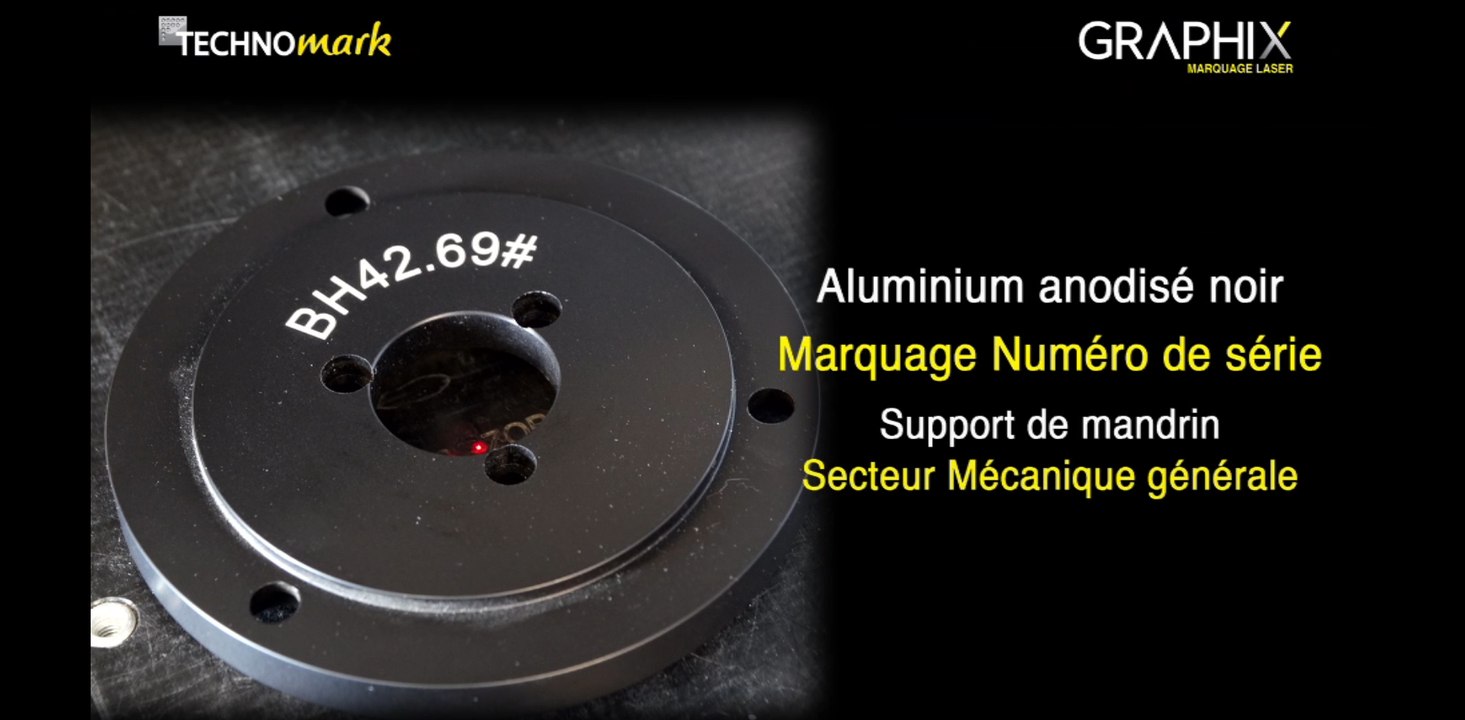 Marquage laser sur aluminium avec Graphix - TECHNOMARK