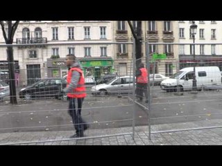 Paris Authorities Erect Barricades at Site of Former Migrant Camp