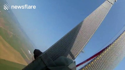 Skydiver misjudges landing