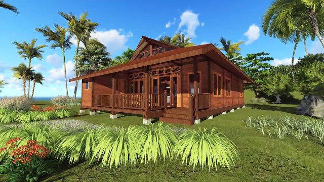 Tropical House Designs - Teak Bali - Tanglewood - 3D Walk-through in HI Res