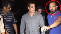 Salman Khan With His Trusted Bodyguard Shera At Mumbai Airport