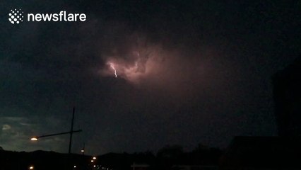 Stunning lightning storm caught on camera over Brisbane