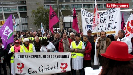 Video herunterladen: Quimper. Près de 300 personnels de santé mobilisés