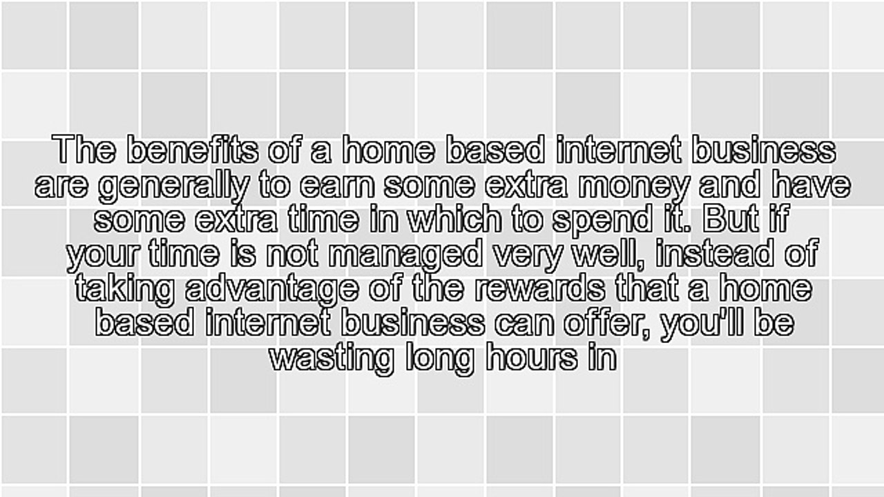 Be More Productive With Your Home Based Internet Business