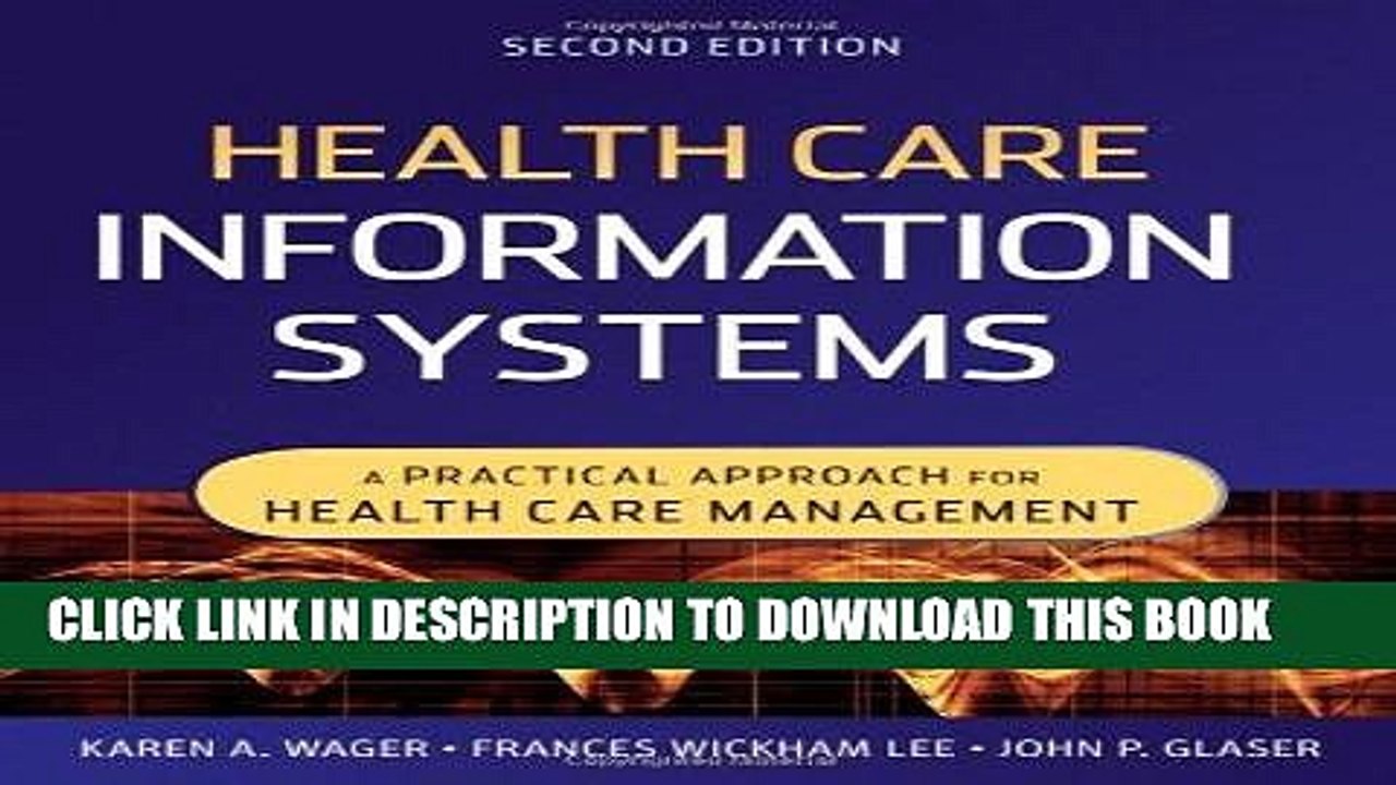 [PDF] Epub Health Care Information Systems: A Practical Approach for Health Care Management Full