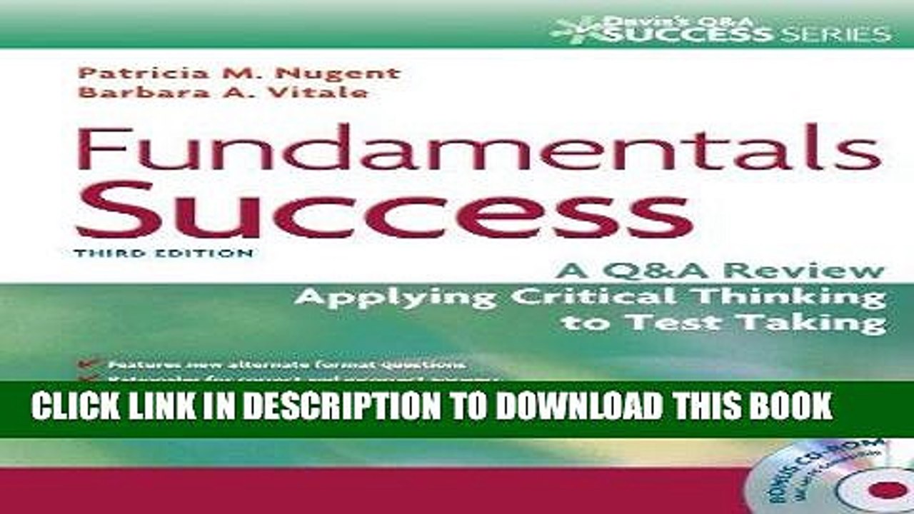 [PDF] Epub Fundamentals Success: A Q A Review Applying Critical Thinking to Test Taking (Davis s Q