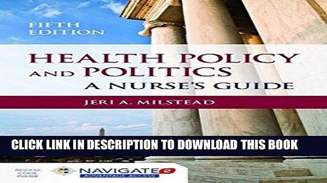 [PDF] Epub Health Policy And Politics: A Nurse s Guide (Milstead, Health Policy and Politics) Full
