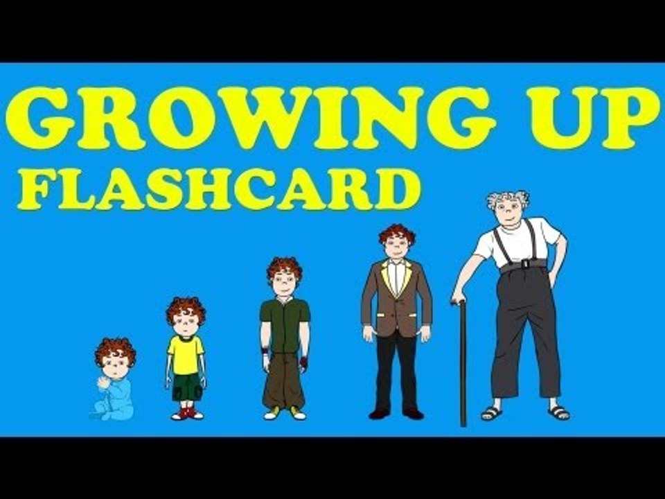 Growing Up Flashcard