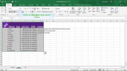 Microsoft Excel 2016 Basics - Course Part 3
