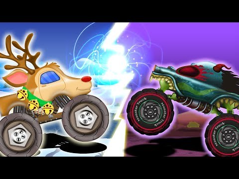 Haunted House Monster Truck - Rudolph The Red Nosed Reindeer | Episode 8