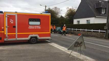 Quimperlé : accident rue de Trélivalaire