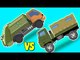 Big Trucks Battle | Garbage truck VS Army truck | Vehicle Mash Up