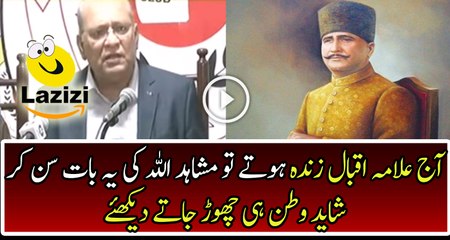 Mushahidullah Khan Statement To banned Iqbal Day