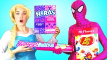 Spiderman & Frozen Elsa HALLOWEEN PRANK! w  Joker Maleficent Spidergirl Anna Toys! Superhero Fun IRL