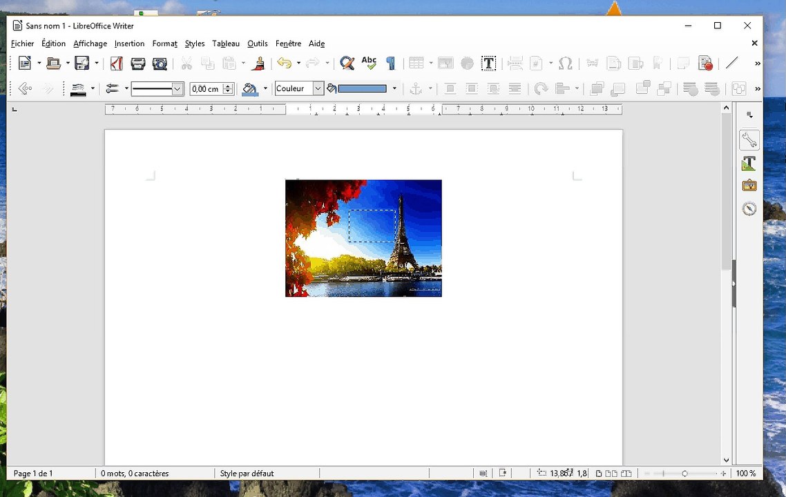 TUTO3 : Comment importer des fichiers images sur Libre Office