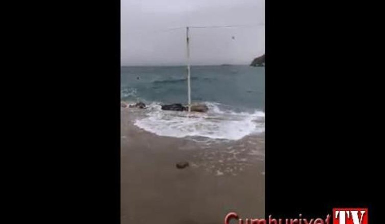 Ege'de lodos böyle etkili oldu