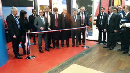 La Rochelle : François Hollande inaugure l'expo Delmas-Vieljeux