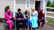 Frozen Elsa & Anna MAKEUP DISASTER! - Spiderman, Kristoff, Pink Spidergirl, Maleficent & Joker
