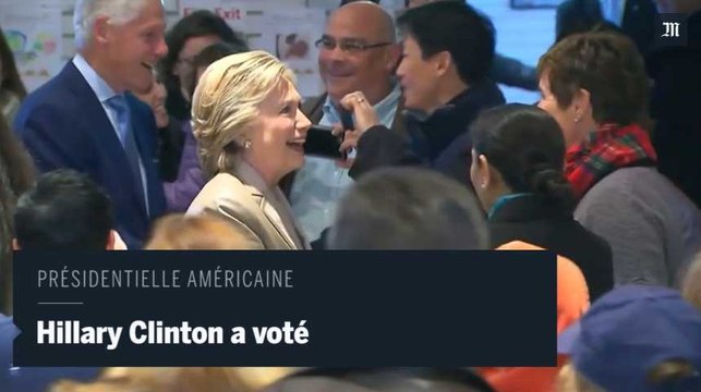 Hillary Clinton a voté à Chappaqua, New York