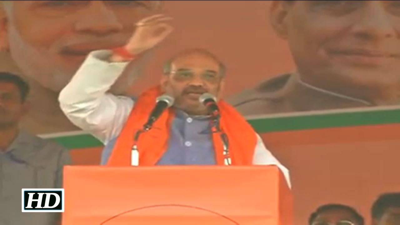 Land grabbed by SP goons will be returned to owners: Amit Shah