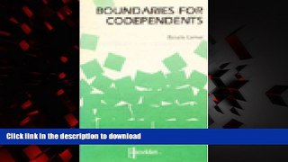 Best book  Boundaries for Codependents