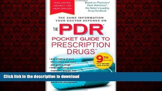 Buy book  PDR Pocket Guide to Prescription Drugs, 9th Edition (Physicians  Desk Reference Pocket