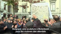 Une sculpture à Molenbeek pour les victimes des attentats