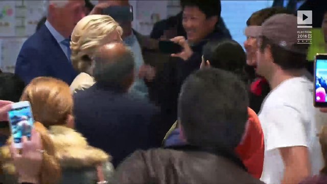 Hillary Clinton casts her vote in New York