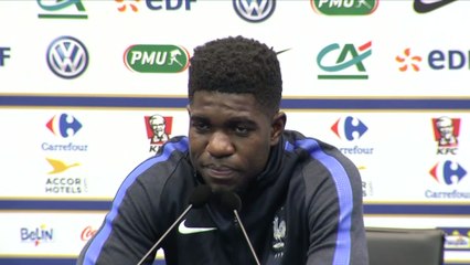 Foot - CM 2018 (Q) - Bleus : Umtiti «J'essaye de rester naturel»